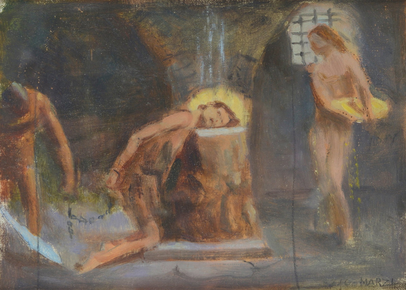 Ezio Marzi (Firenze, 1875 - 1955) - Decollazione di Giovanni Battista (1 of 2)