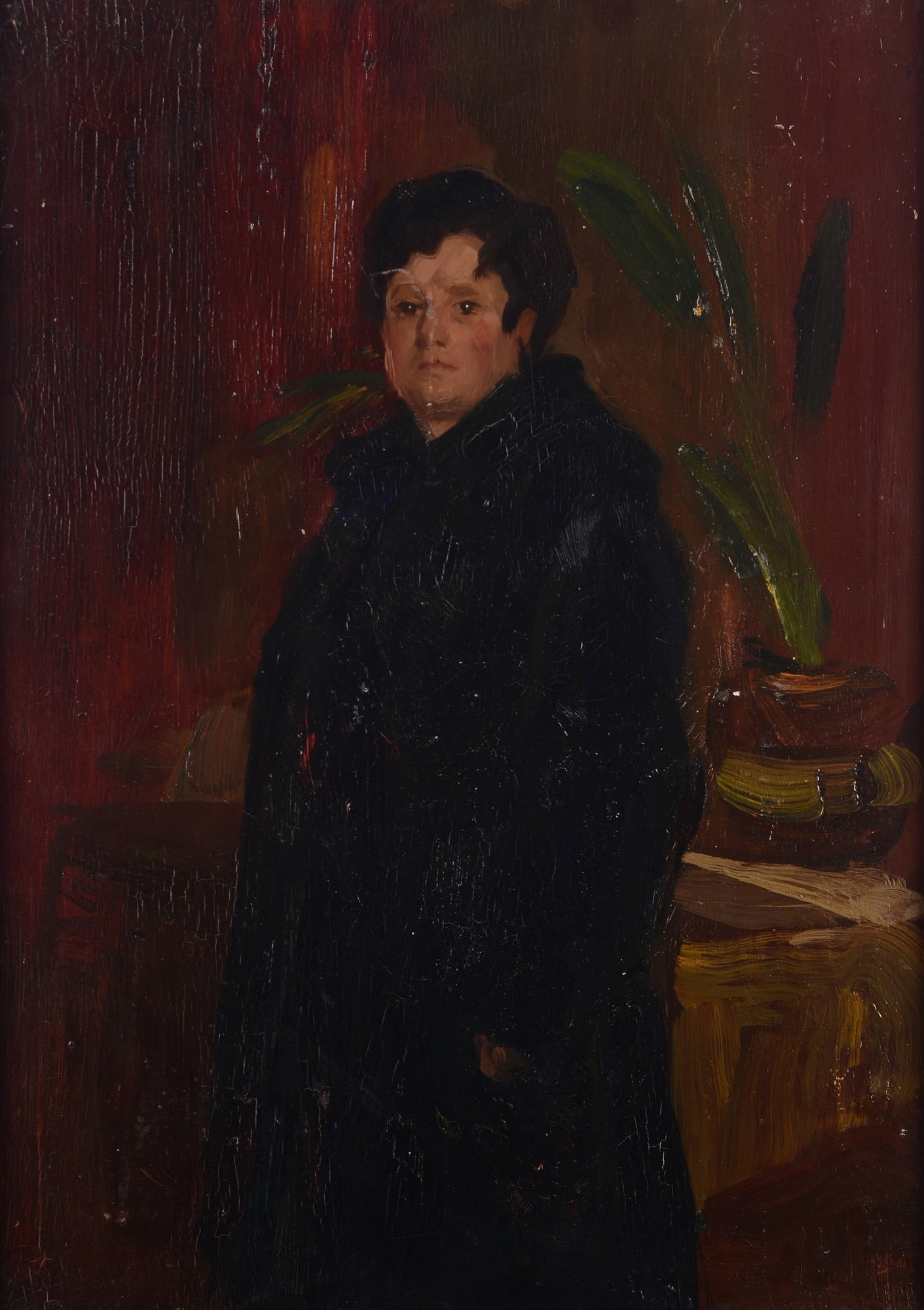 Luigi Brignoli (Palosco, 1881 - Bergamo, 1952) - Bozzetto per ritratto della Sig.ra Azzola, (1 of 3)