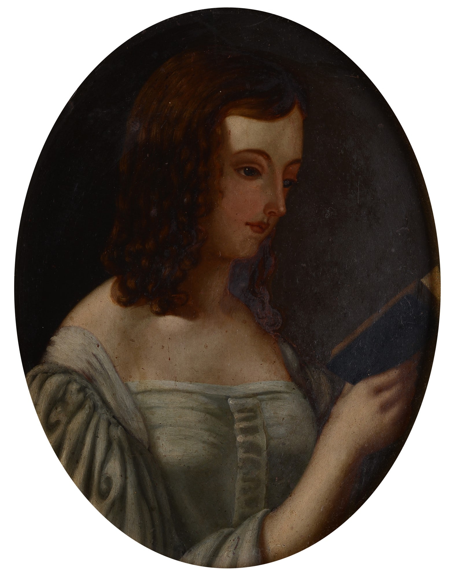 Scuola Francese, XIX sec. - Ragazza che legge (1 of 3)