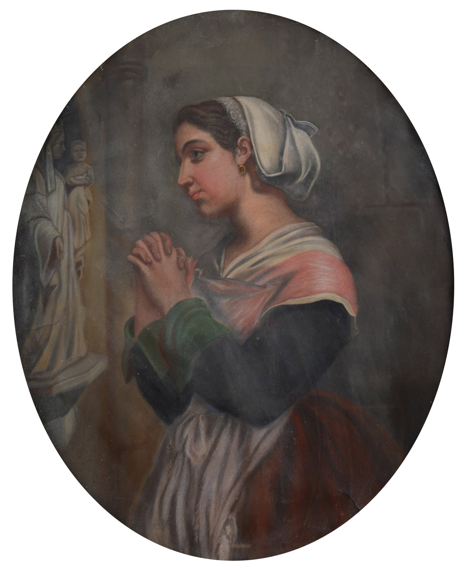 Anonimo, XIX sec. - Donna in preghiera (1 of 3)