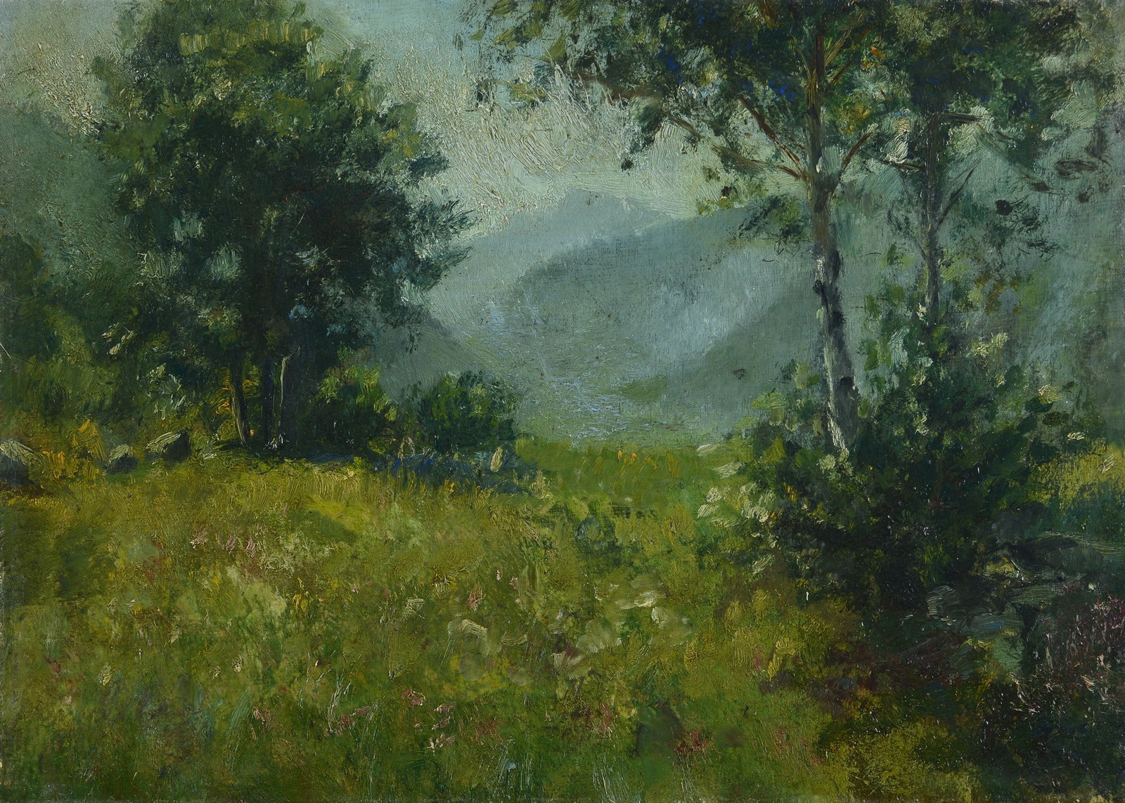 Anonimo, XX sec. - Paesaggio con alberi a Magreglio, 1946 (1 of 3)