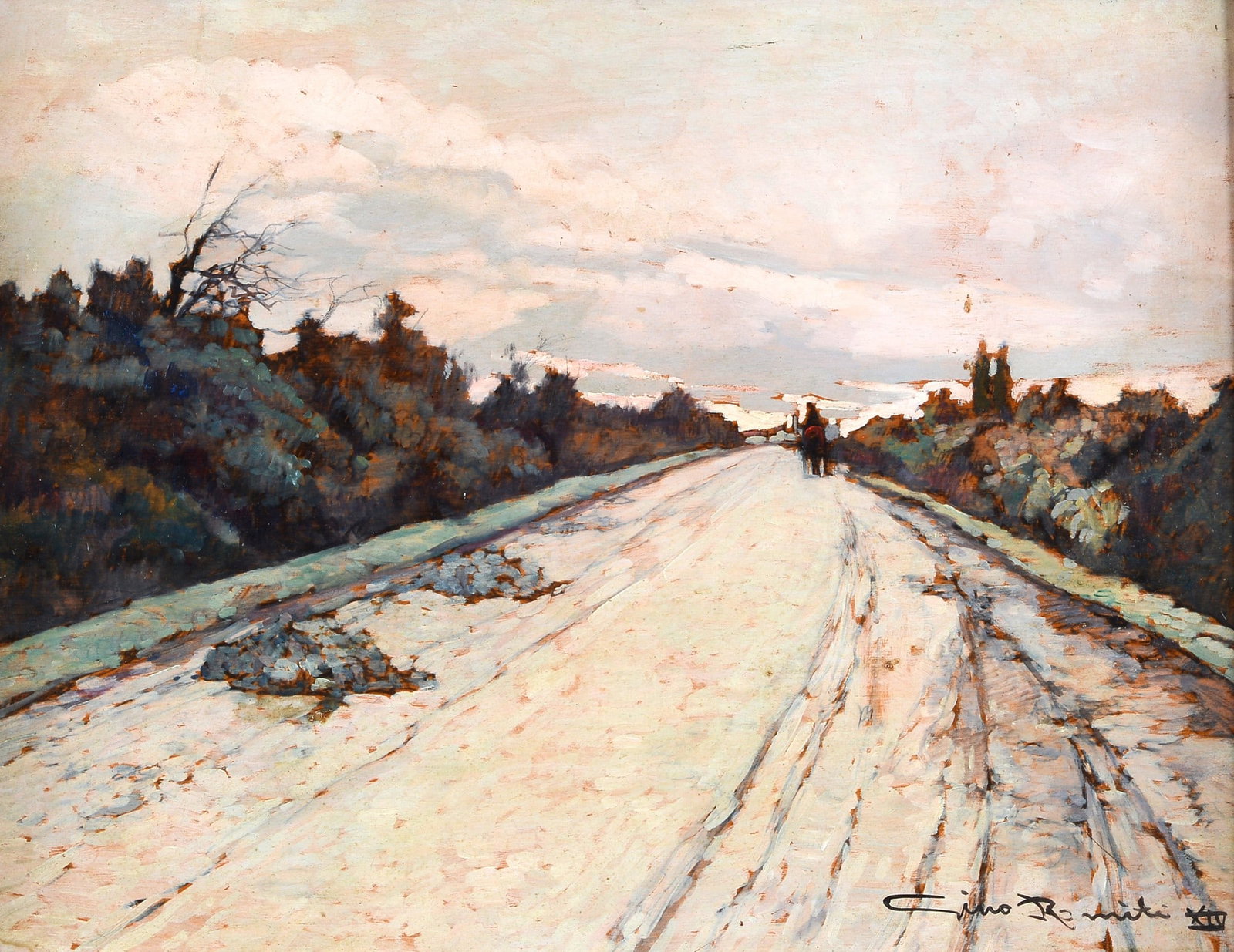Gino Romiti (Livorno, 1881 - 1967) - Strada di Banditella, 1936 (1 of 3)