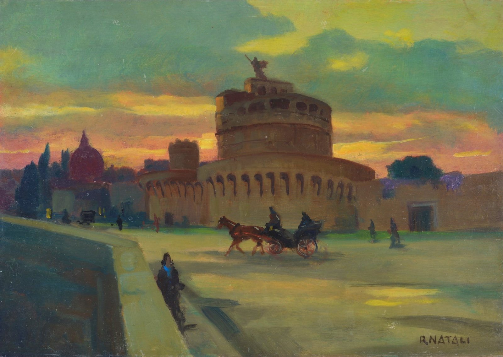 Renato Natali (Livorno, 1883 - 1979) - Castel Sant'Angelo (1 of 2)