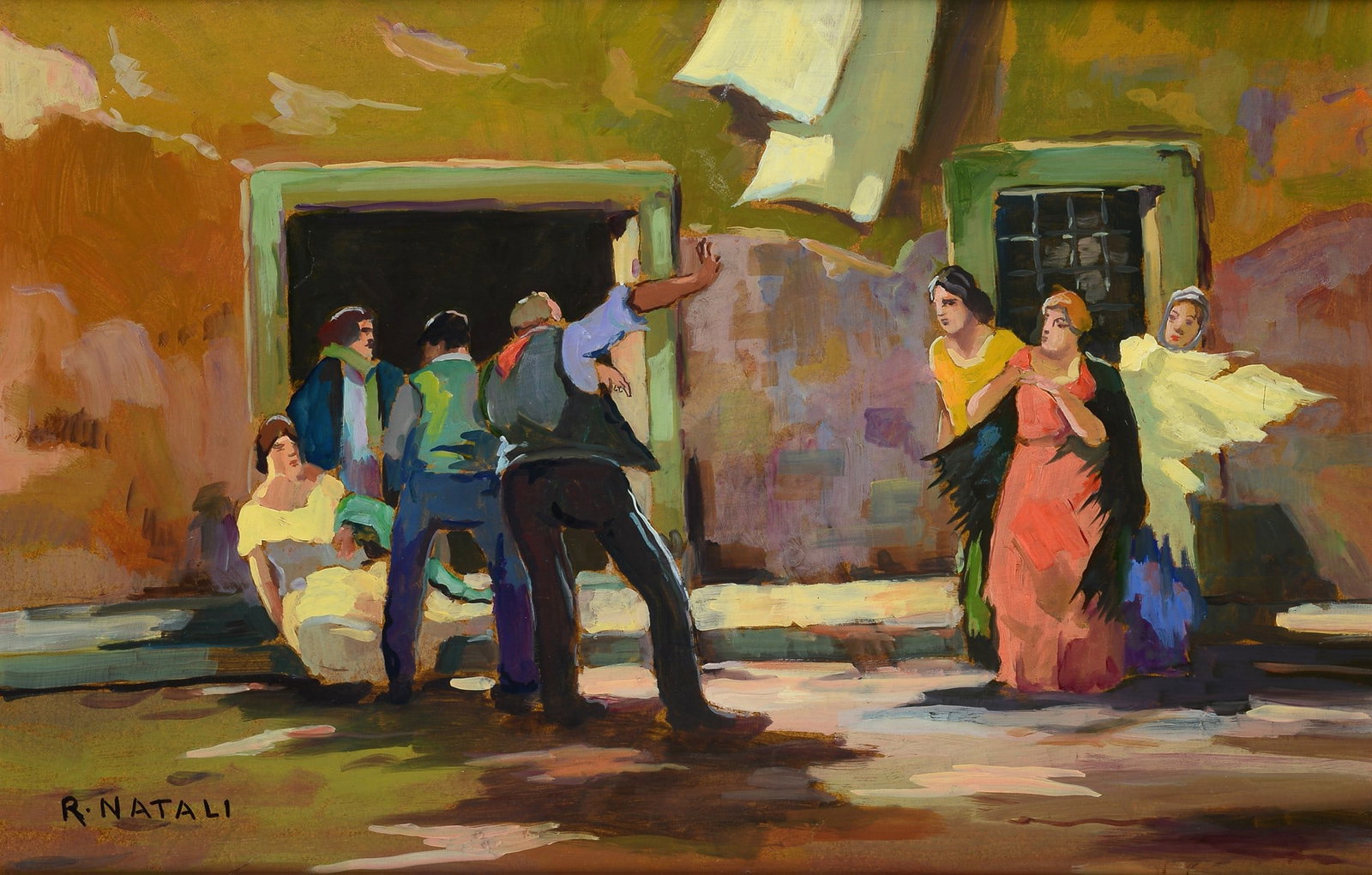 Renato Natali (Livorno, 1883 - 1979) - Baruffa (1 of 3)