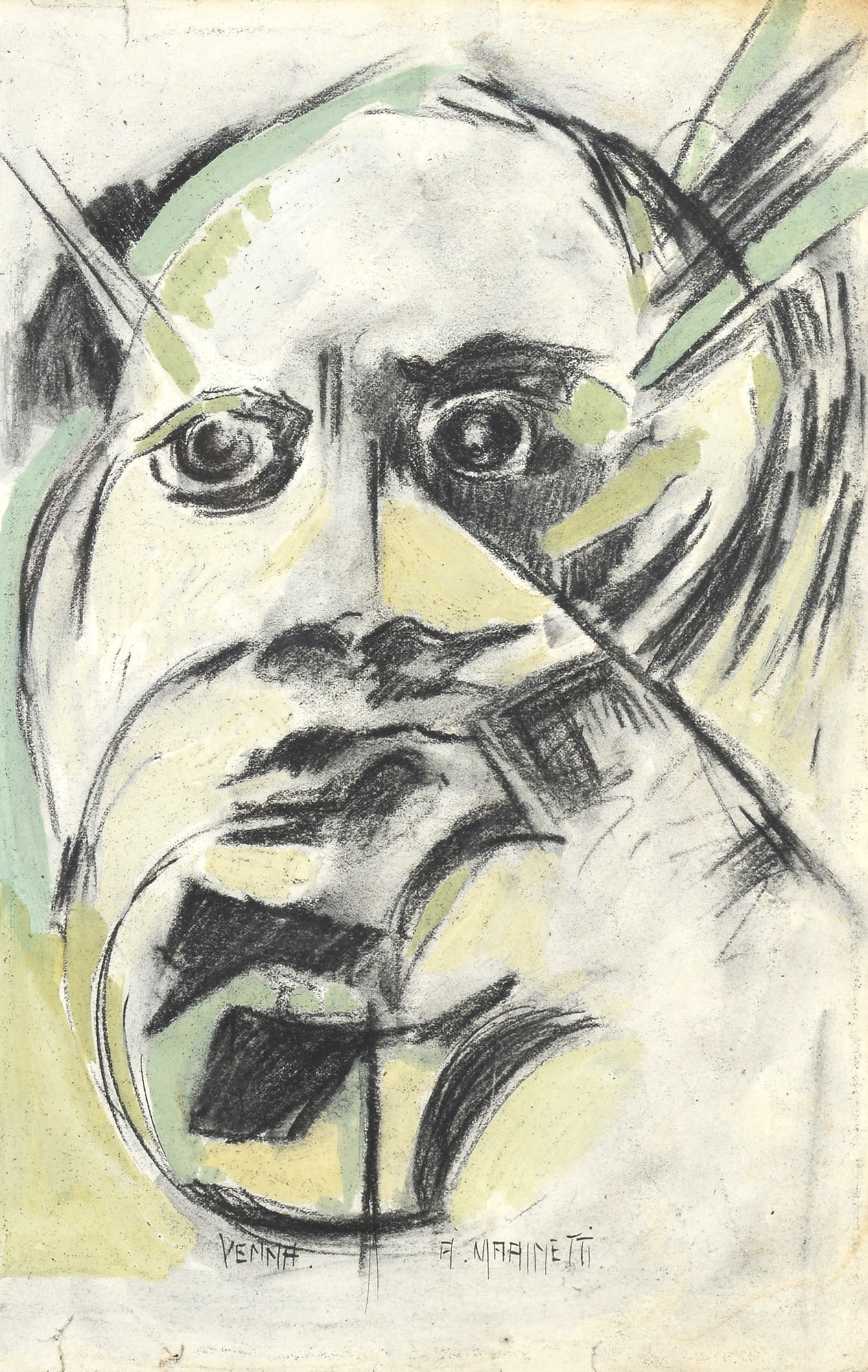 Lucio Venna (Venezia, 1897 - Firenze, 1974) - Ritratto di Marinetti (1 of 2)