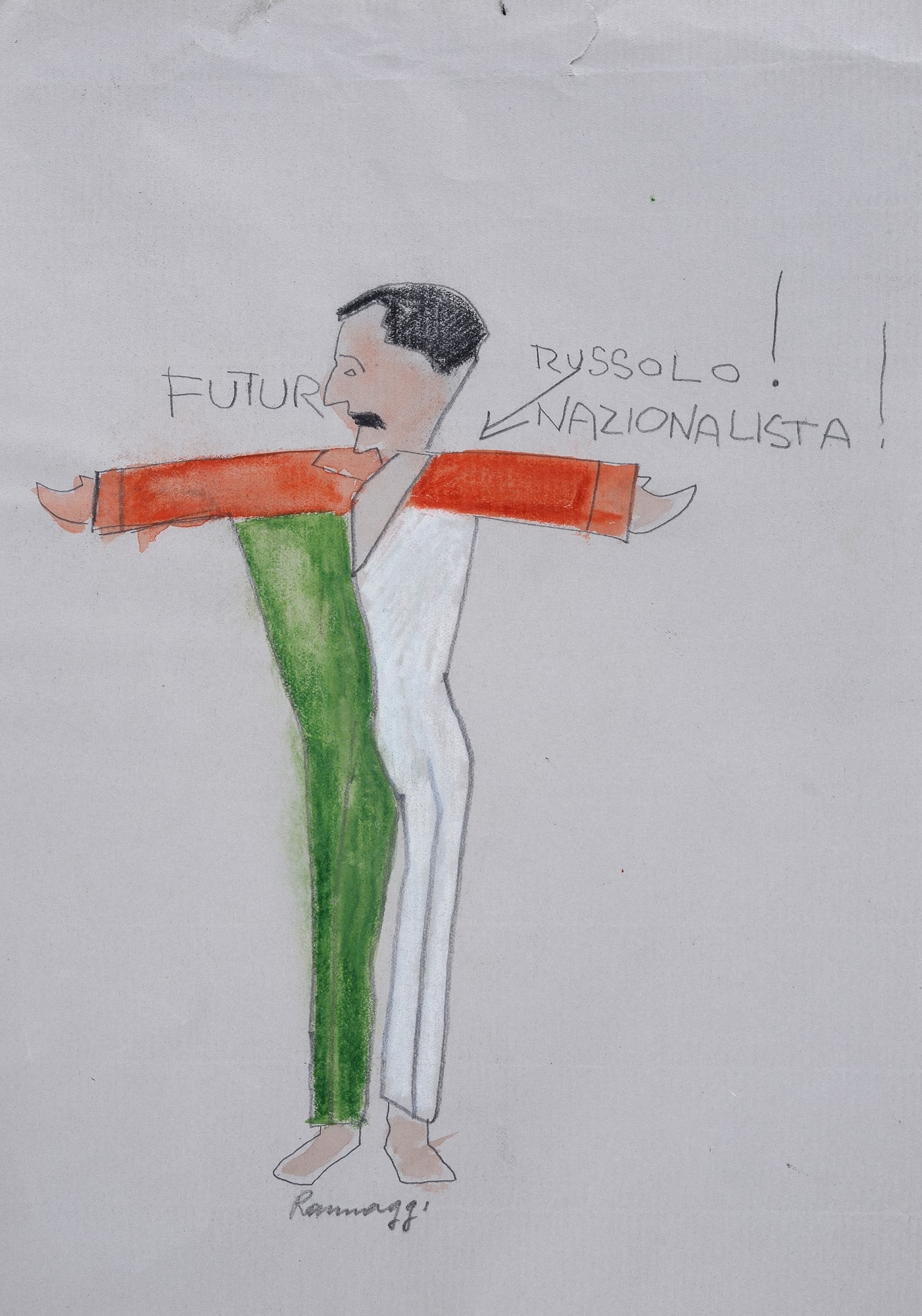 Ivo Pannaggi (Macerata, 1901 - 1981) - Russolo Futur Nazionalista (1 of 1)