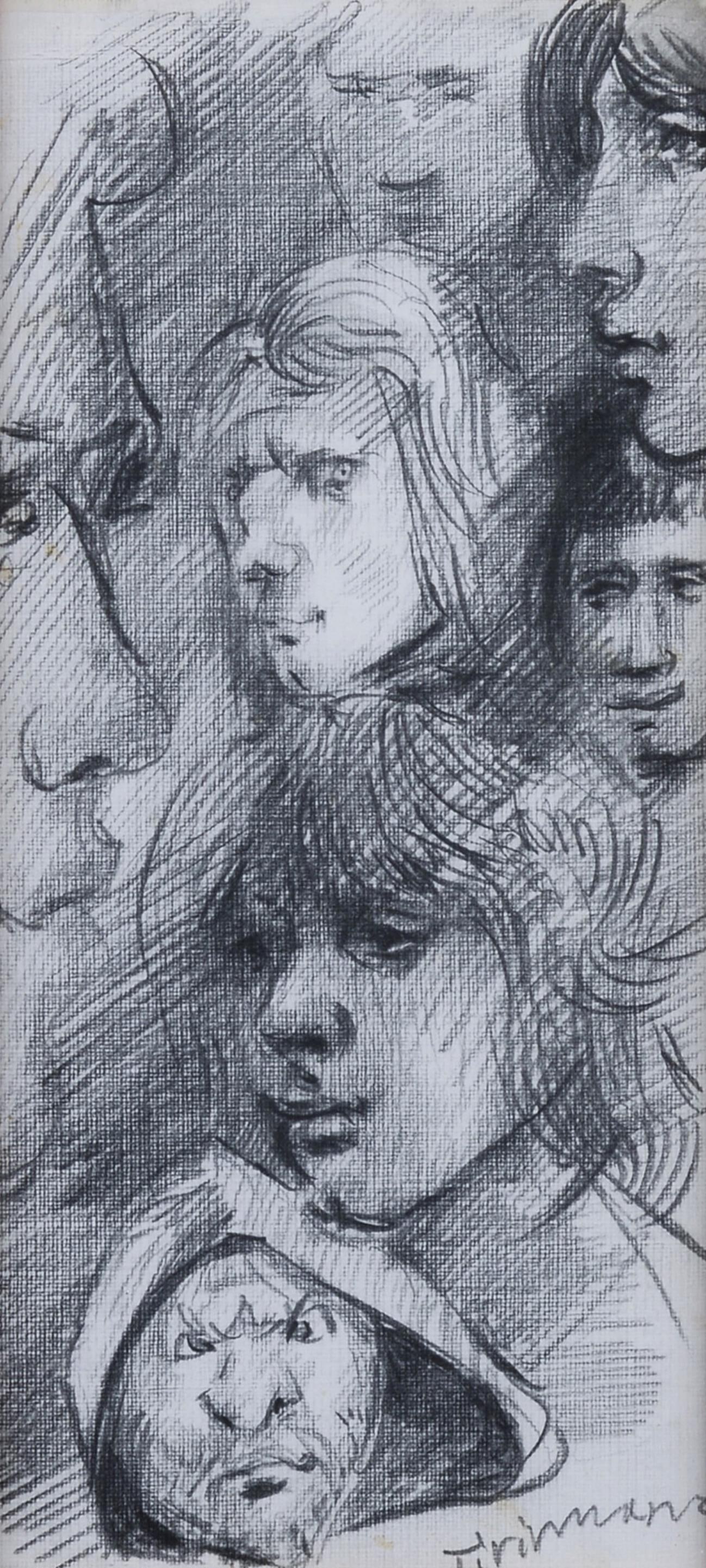 Nino Tirinnanzi (Greve in Chianti, 1923 - 2002) - Volti (1 of 2)
