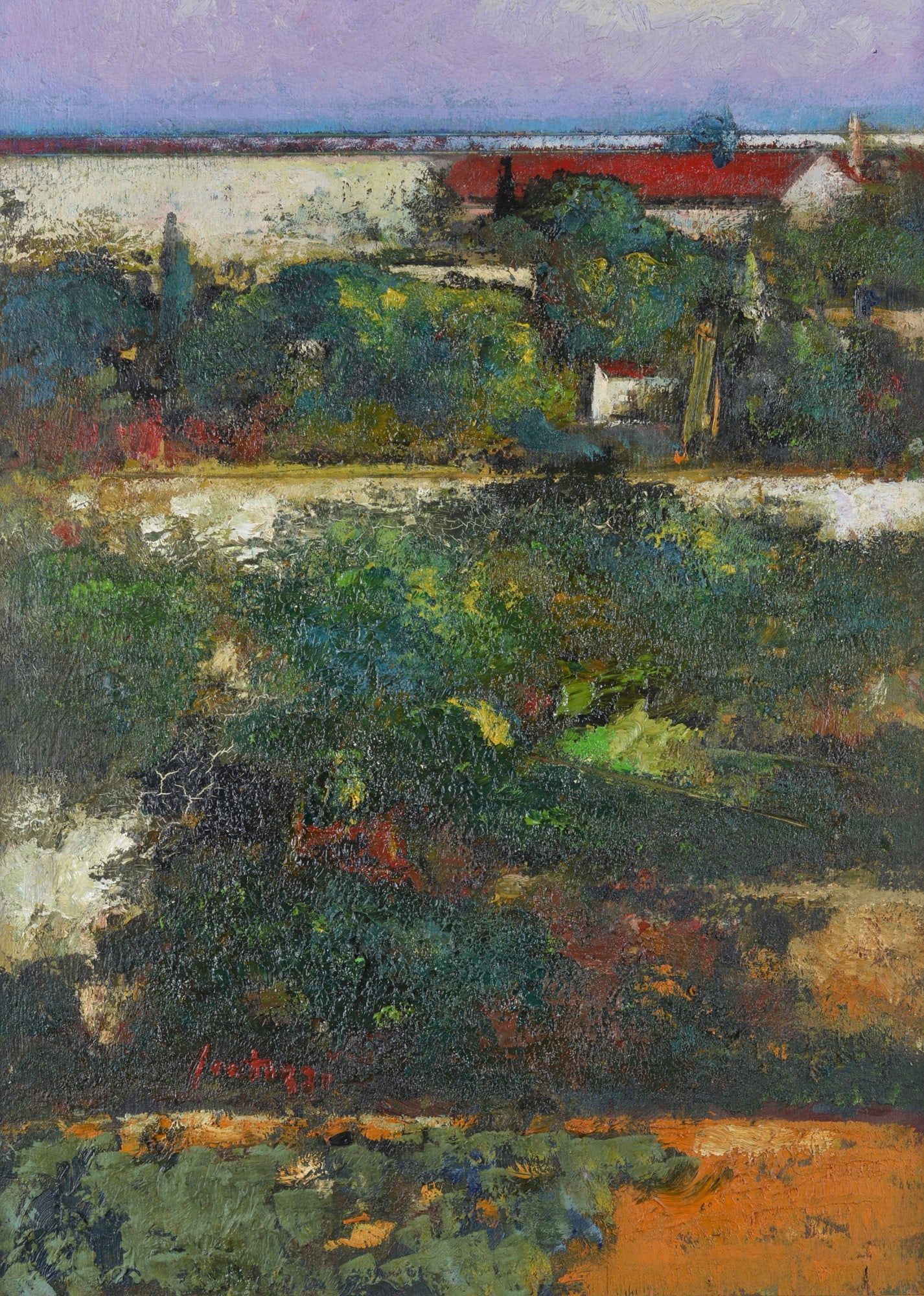 Sergio Scatizzi (Gragnano, 1918 - Firenze, 2009) - Paesaggio in maremma, 1992 (1 of 3)