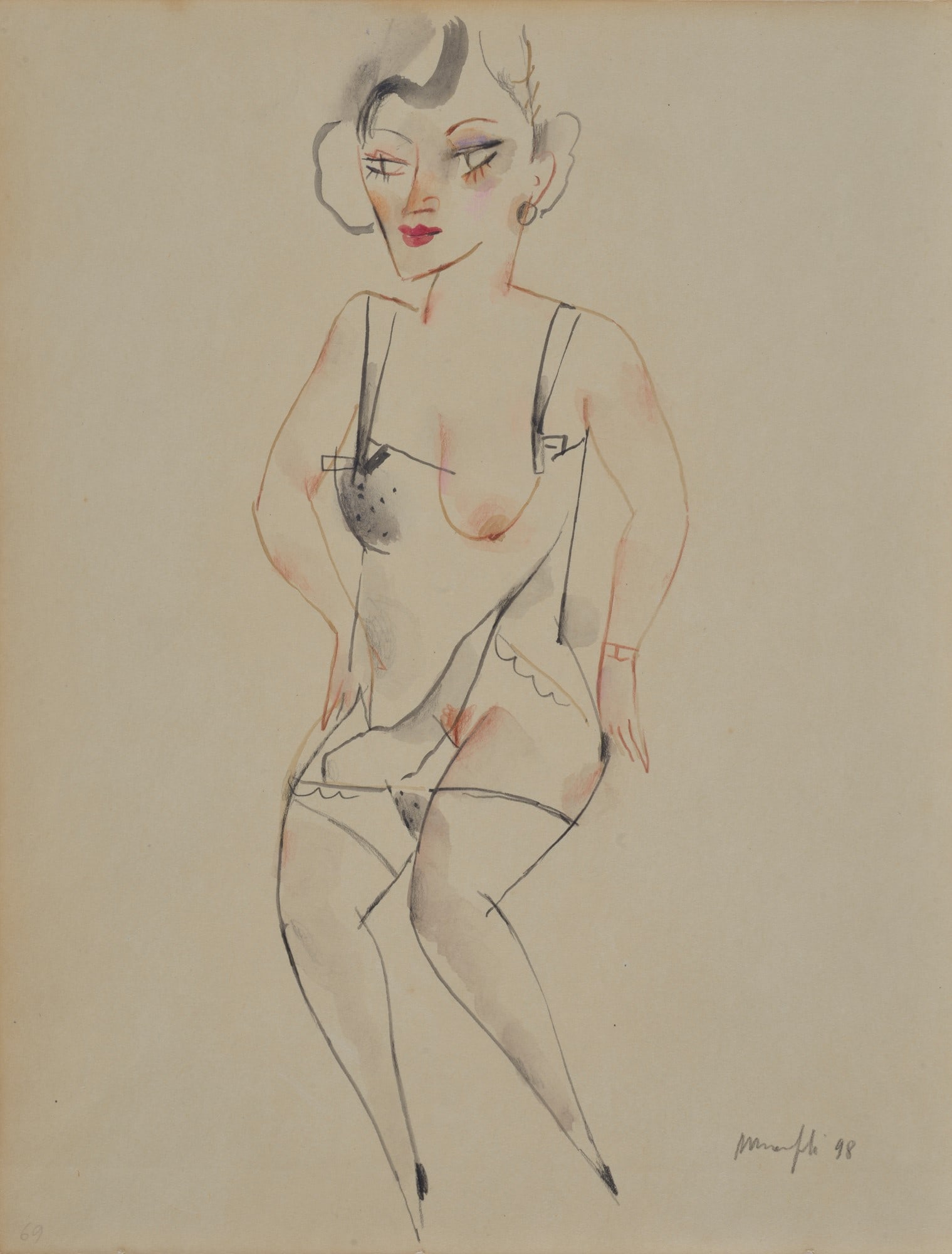 Alberto Manfredi (Reggio Emilia, 1930 - 2001) - Figura femminile, 1998 (1 of 1)
