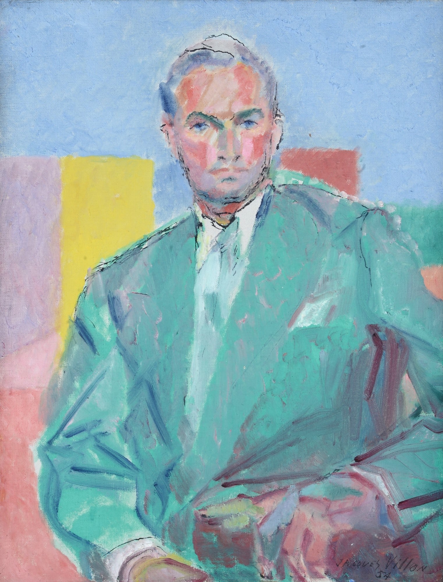 Jacques Villon (Blainville-Crevon, 1875 - 1963) - Studio per il ritratto di Mr. Pulitzer, 1954 (1 of 3)