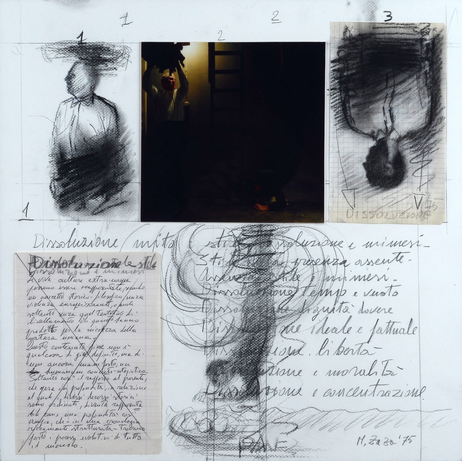 Michele Zaza (Molfetta, 1948) - Dissoluzione, 1975 (1 of 3)
