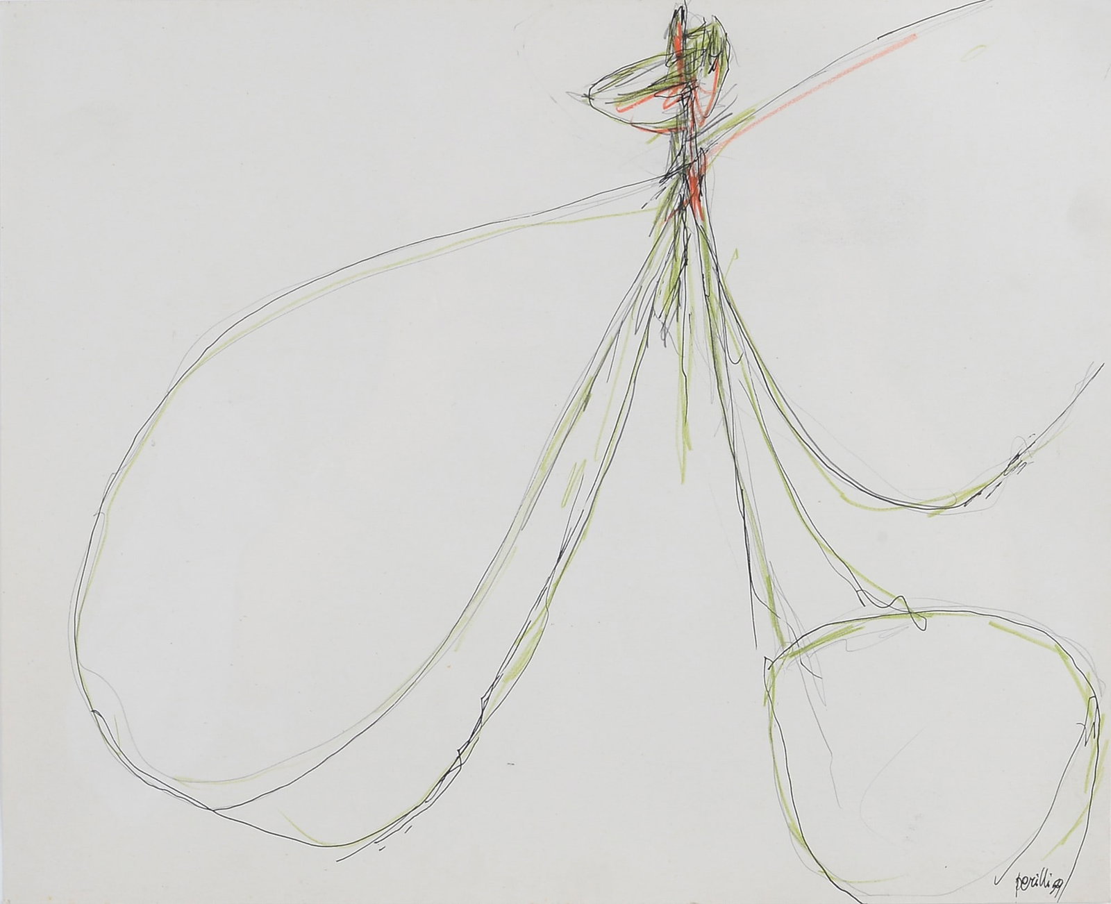 Achille Perilli (Roma, 1927 - 2021) - Senza titolo, 1959 (1 of 2)