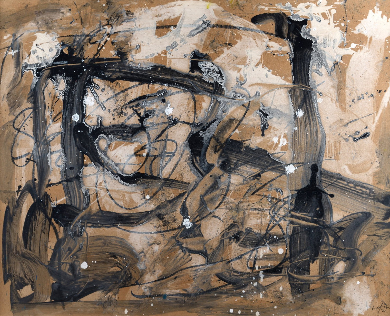 Emilio Vedova (Venezia, 1919 - 2006) - Senza titolo, 1971 (1 of 2)