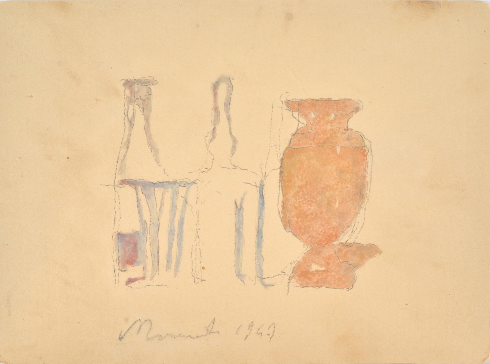 Giorgio Morandi (Bologna, 1890 - 1964) - Natura morta, 1947 (1 of 2)