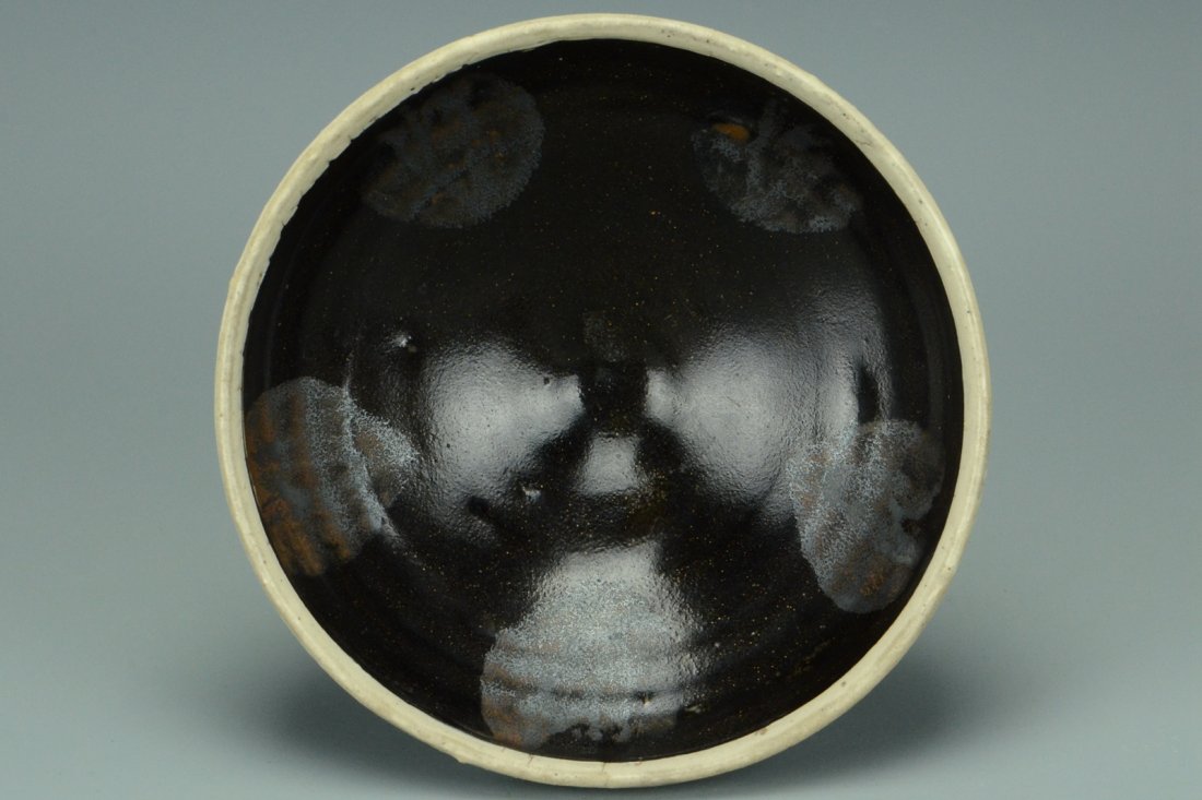 A HENAN SPLASHED BLACK GLAZED BOWL (1 of 10)