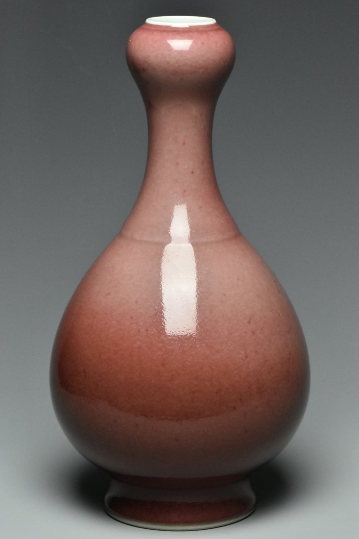 A QING DYNASTY COPPER RED VASE YONGZHENG MARK (1 of 10)