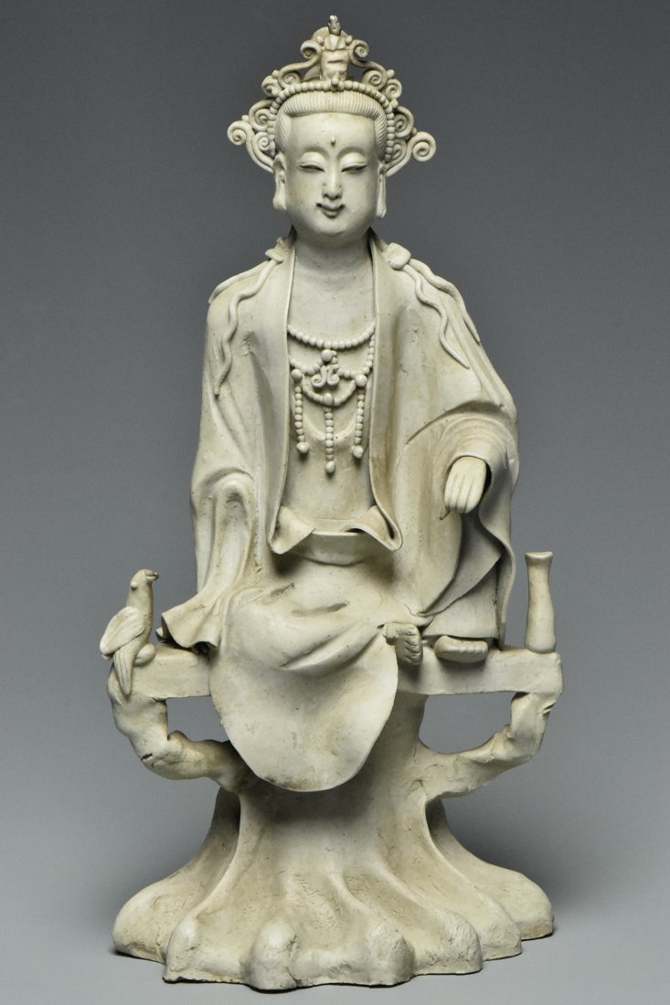 A SONG DYNASTY QINGBAI FIGURE OF GUANYIN (1 of 10)