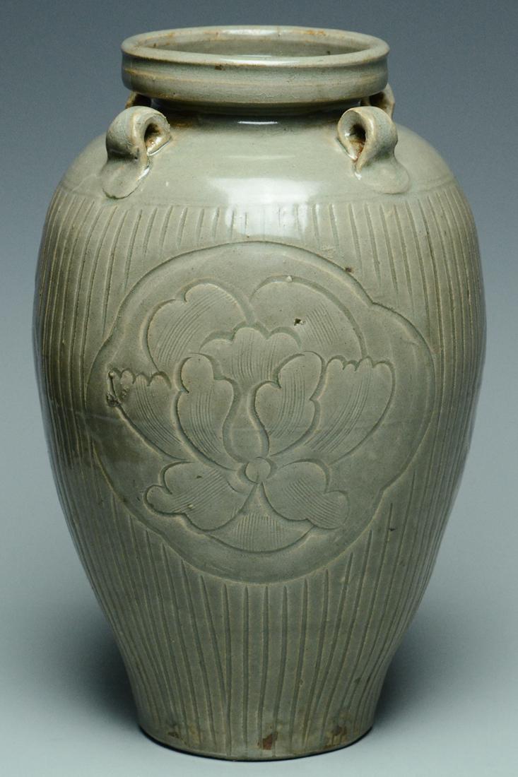A NORTHERN SONG DYNASTY YUEYAO VASE (1 of 14)