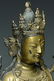 A LARGE MING GILT BRONZE GREEN TARA 15TH C - 10