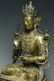 A LARGE MING GILT BRONZE GREEN TARA 15TH C - 11
