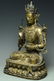 A LARGE MING GILT BRONZE GREEN TARA 15TH C - 3