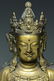 A LARGE MING GILT BRONZE GREEN TARA 15TH C - 6