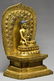 A MING GILT BRONZE FIGURE OF BUDDHA YONGLE PERIOD - 2