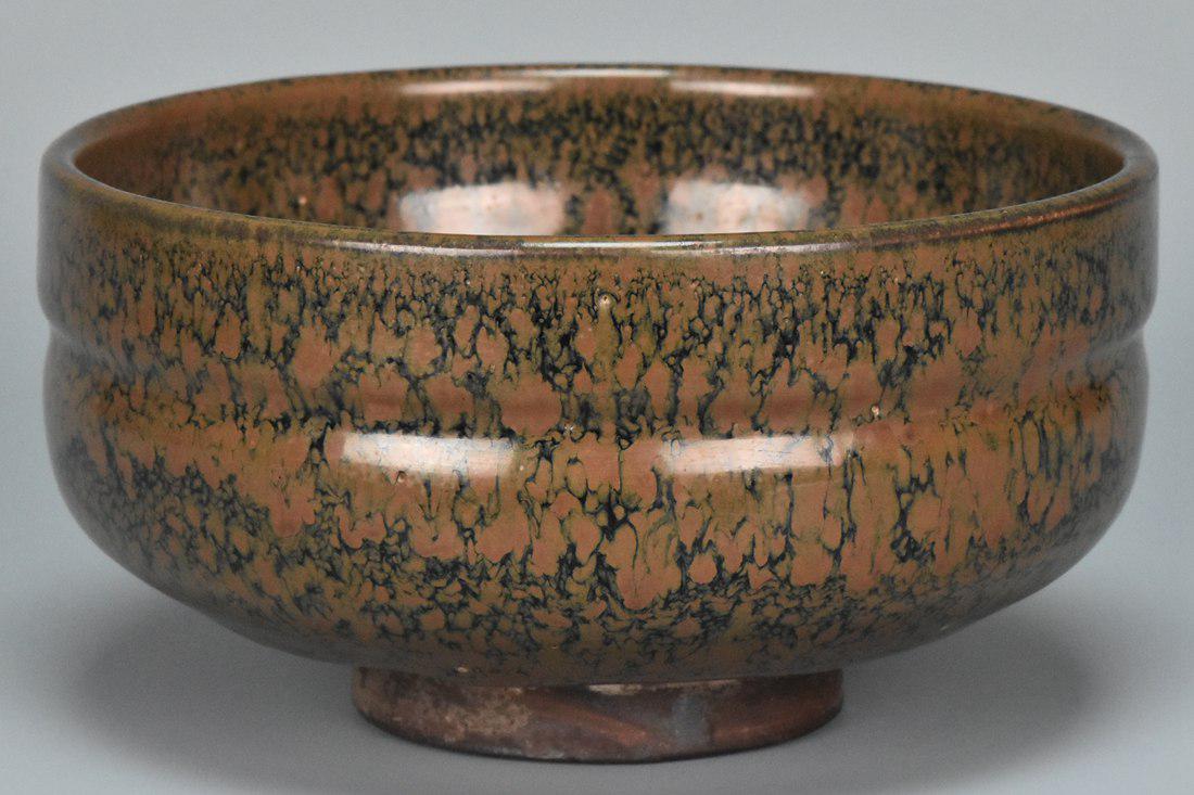 A SONG DYNASTY RUSSET SPLASHED BLACK GLAZED BOWL (1 of 10)