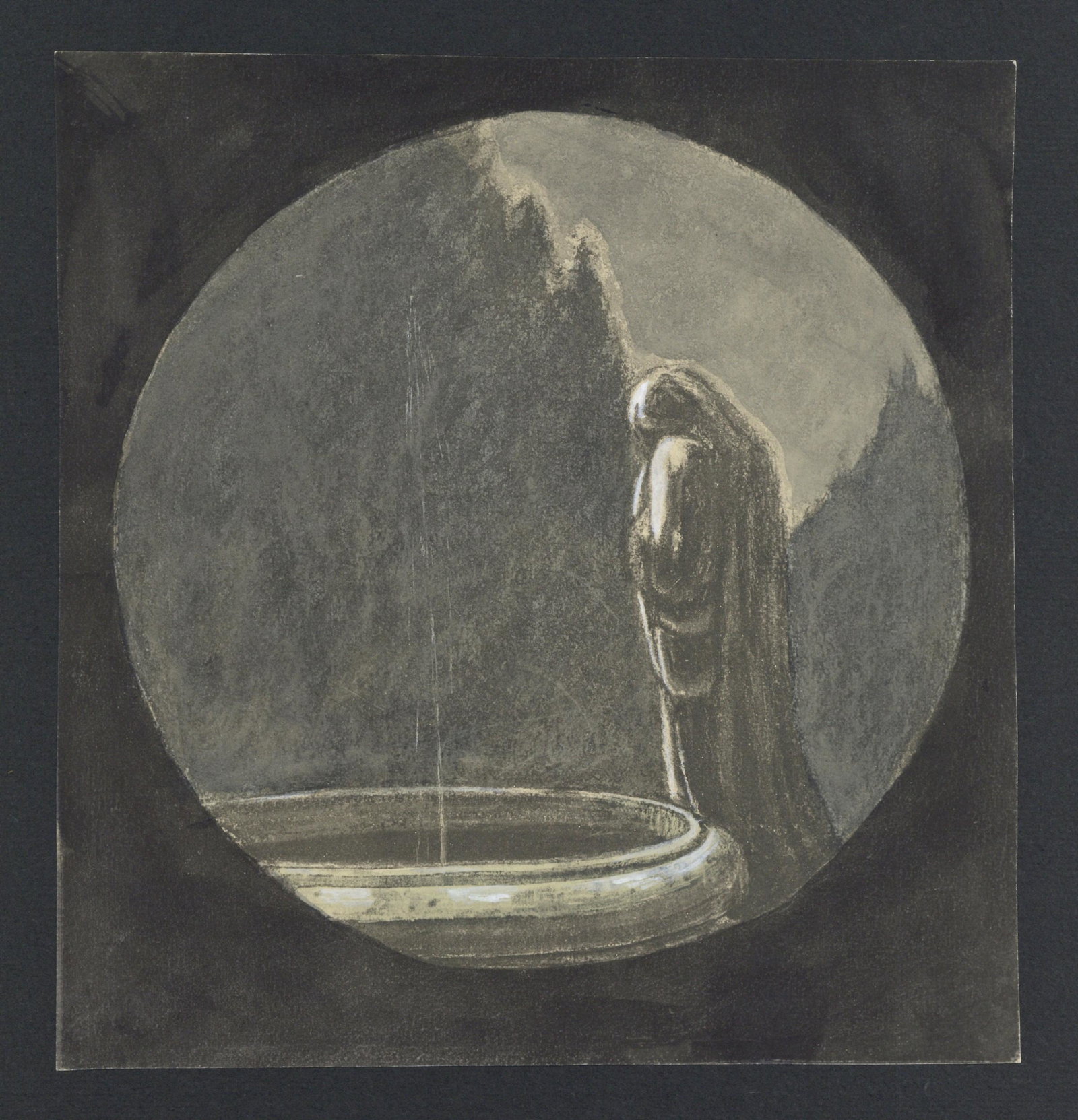 Franz Marc pochoir "The Fountain" 1917 (1 of 1)