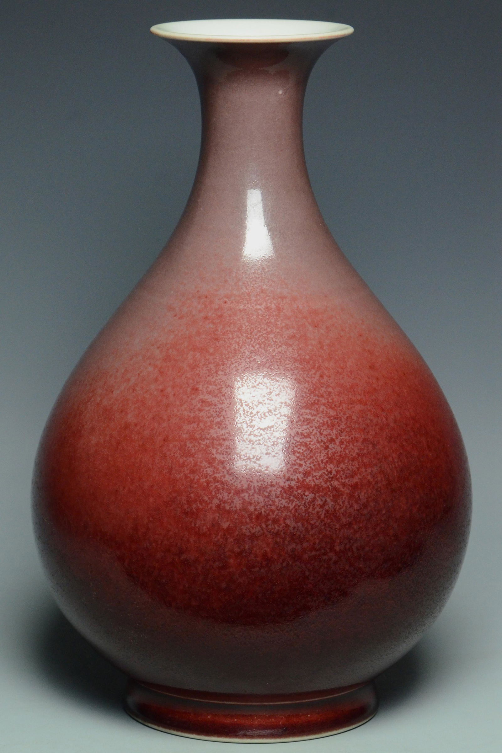 A QING DYNASTY COPPER RED VASE QIANLONG MARK (1 of 14)