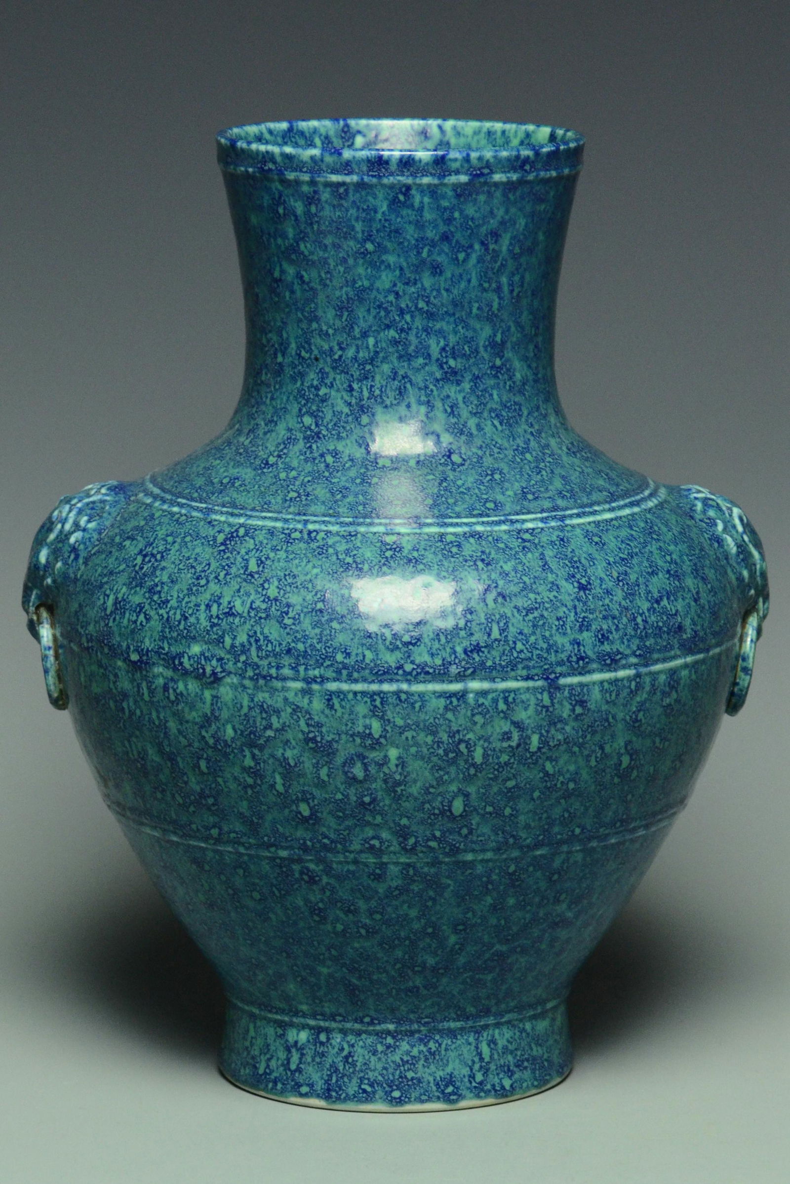 ROBIN'S-EGG GLAZED VASE QIANLONG MARK AND PERIOD (1 of 16)