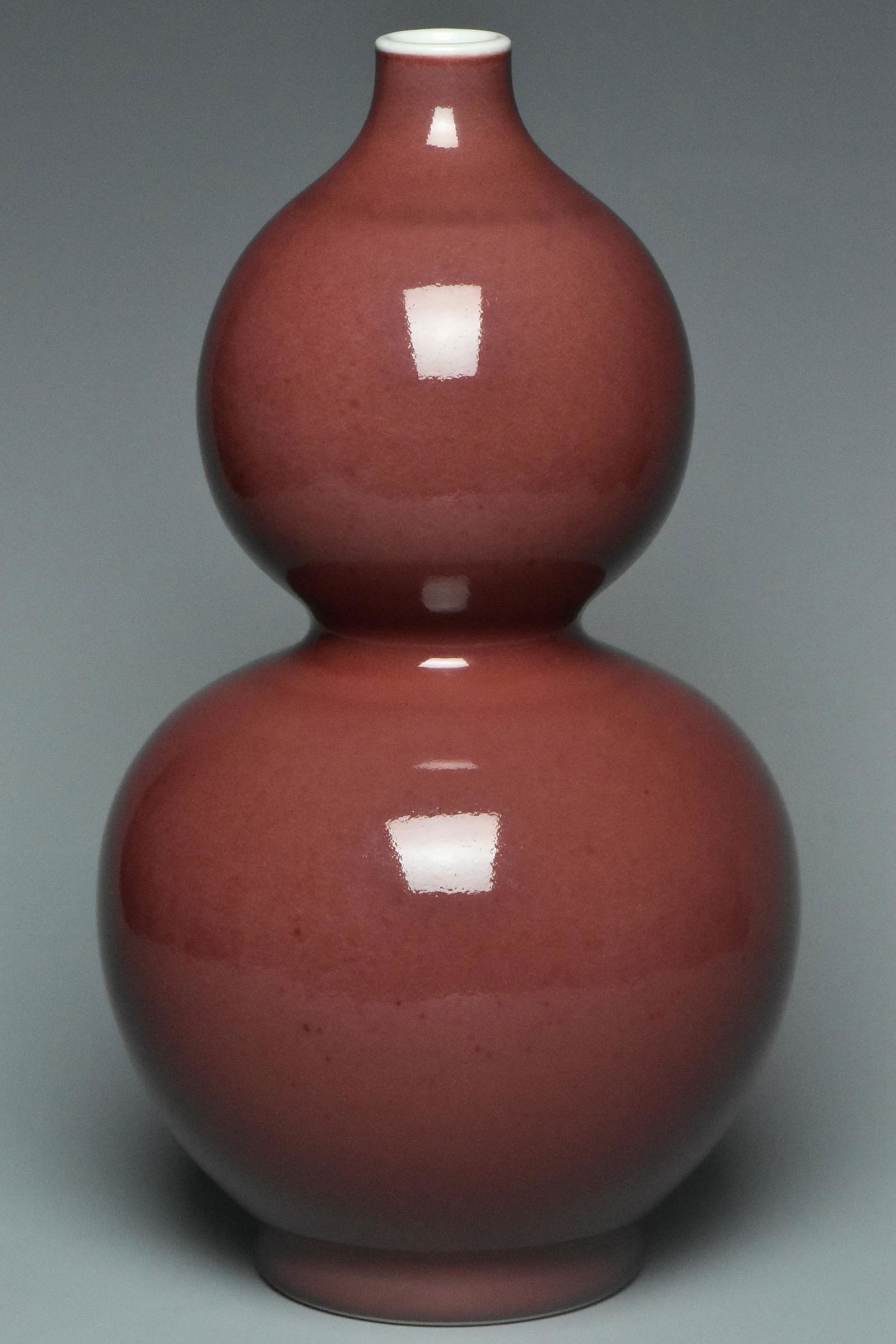 A COPPER RED VASE QIANLONG MARK AND PERIOD (1 of 16)
