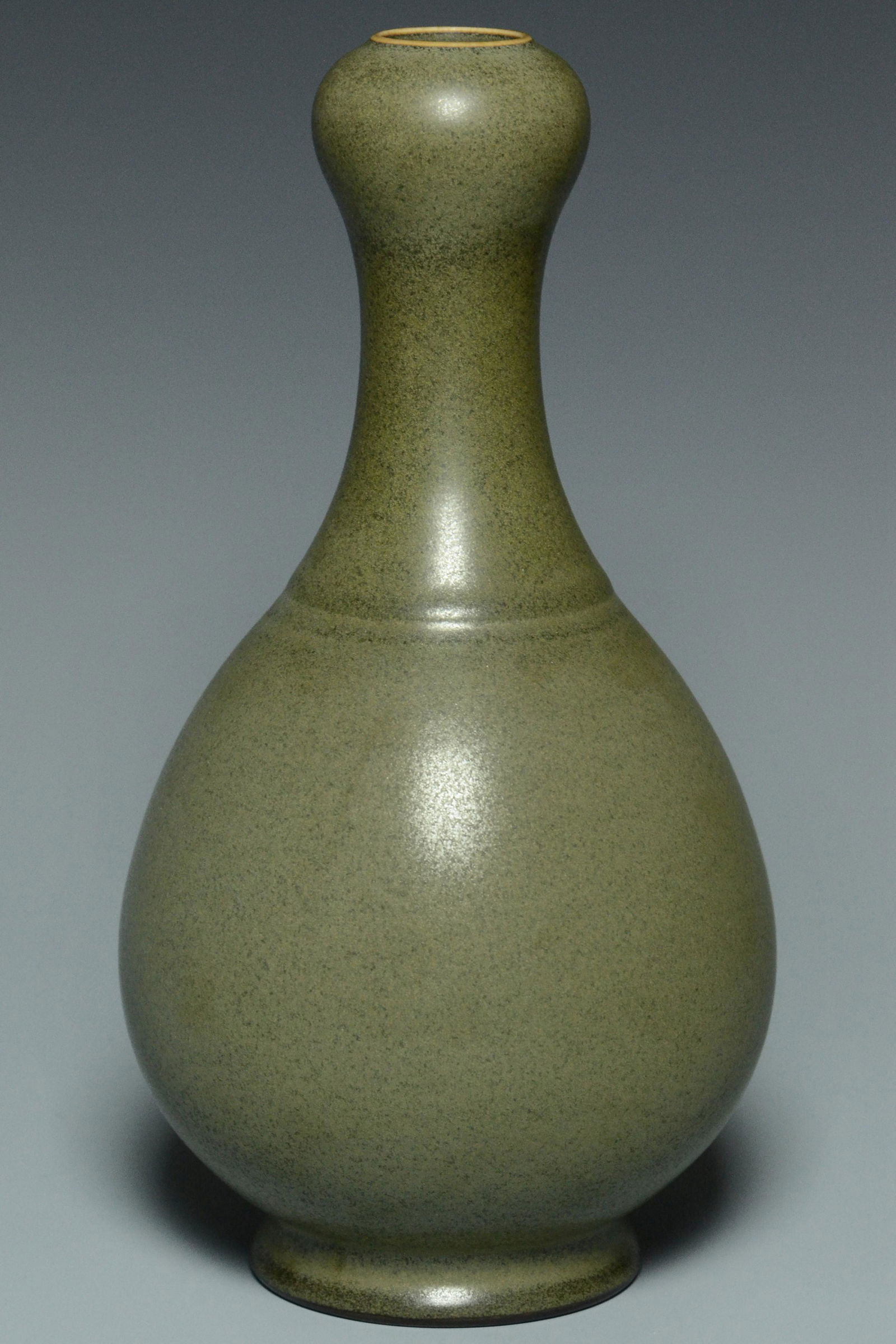 A TEADUST GLAZED VASE QIANLONG MARK AND PERIOD (1 of 13)