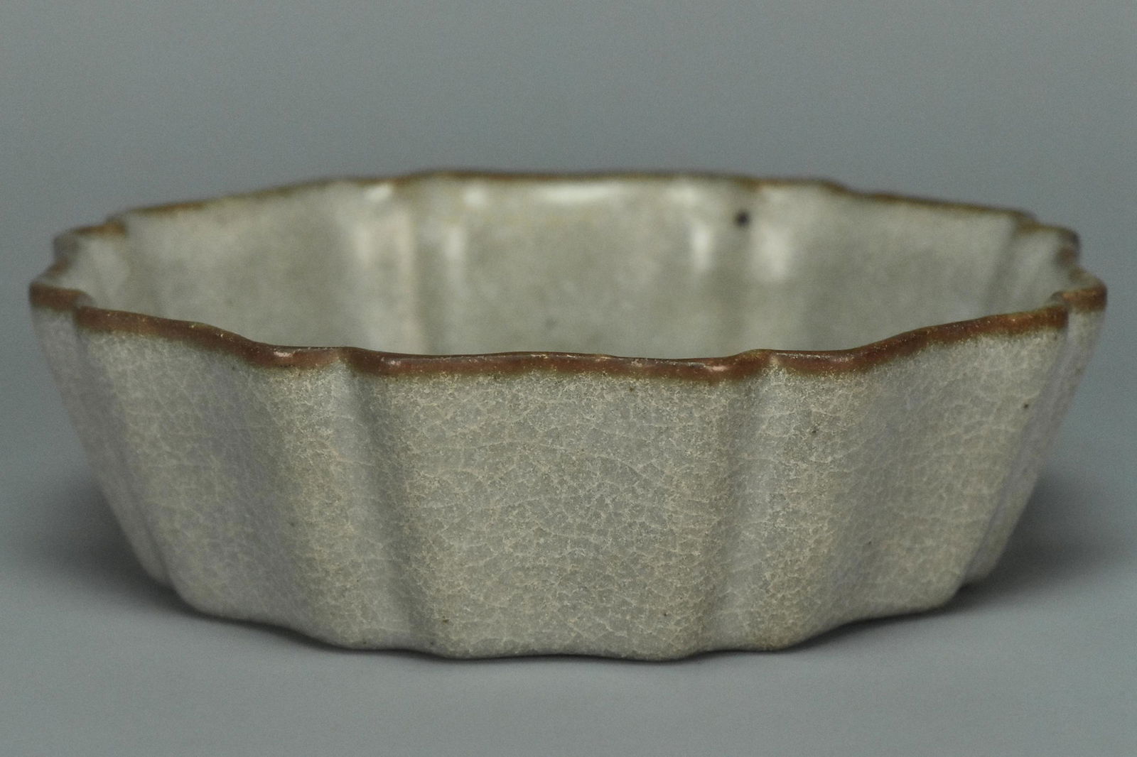 A SONG DYNASTY GUANYAO MALLOW BRUSH WASHER (1 of 15)