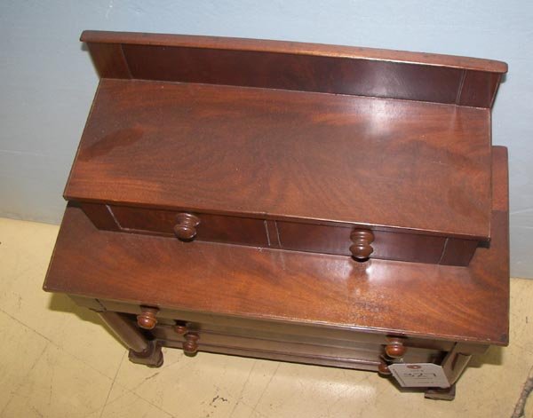 Empire burled mahogany salesmans sample chest - 2
