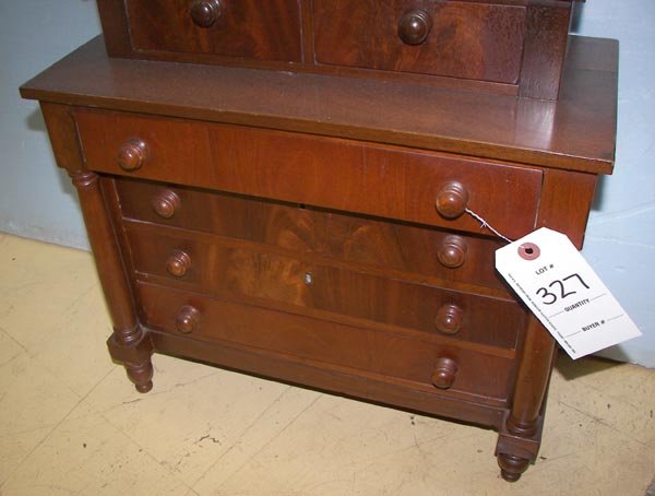 Empire burled mahogany salesmans sample chest - 4