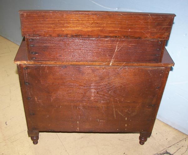 Empire burled mahogany salesmans sample chest - 6