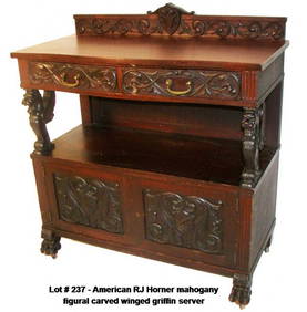 RJ Horner mahogany winged griffin server (1 of 1)
