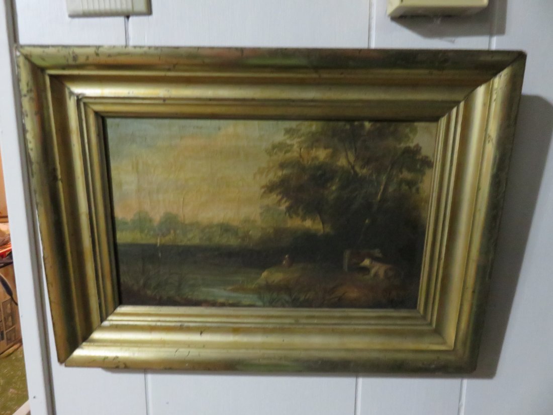 Samuel Hawksett (1827-1910 Canadian) - Old Original Oil (1 of 7)