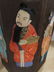 Old Chinese hat Box - extremely detailed - Real hair - 5