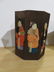 Old Chinese hat Box - extremely detailed - Real hair - 6