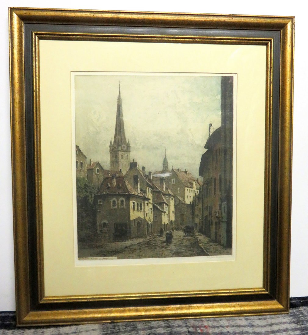 Jozef Eidenberger (1899-1991 Austria) Etching (1 of 5)