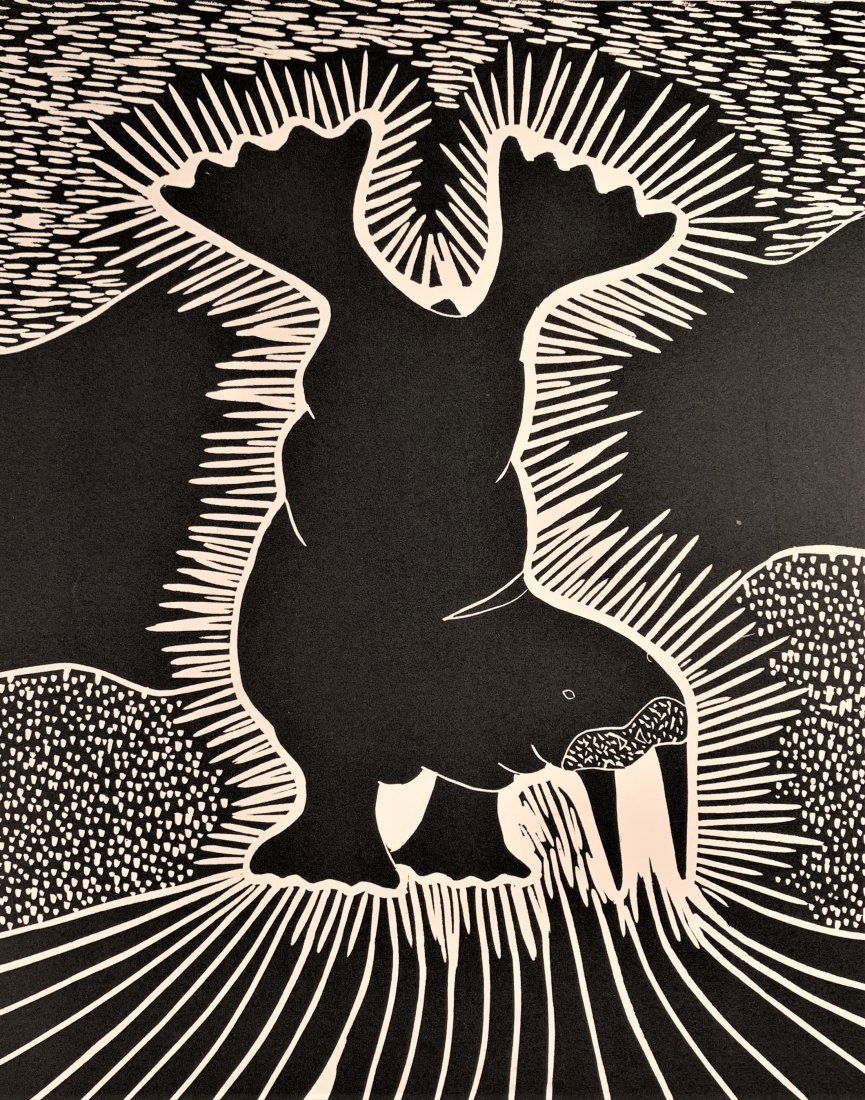 Qiatsuk Pootoogook (1959-) - Dancing Walrus (1 of 7)