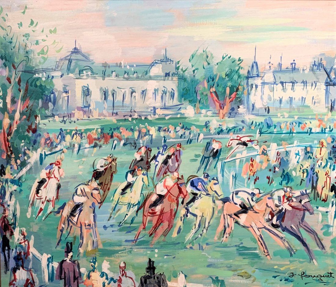 Jacques Henri Fouquet (French) Horse Race c.1961 (1 of 4)