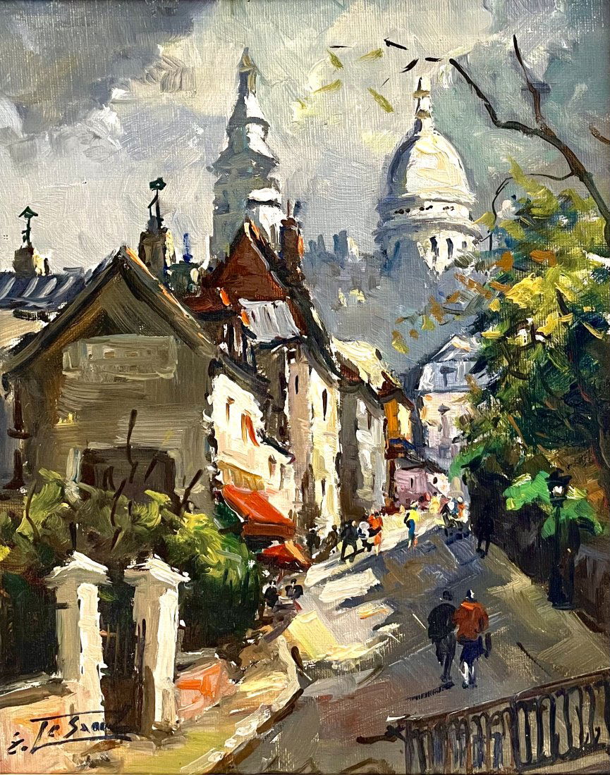 Montmartre and the Basilica of the Sacré-Cœur, Paris; Illegible Signature (1 of 4)