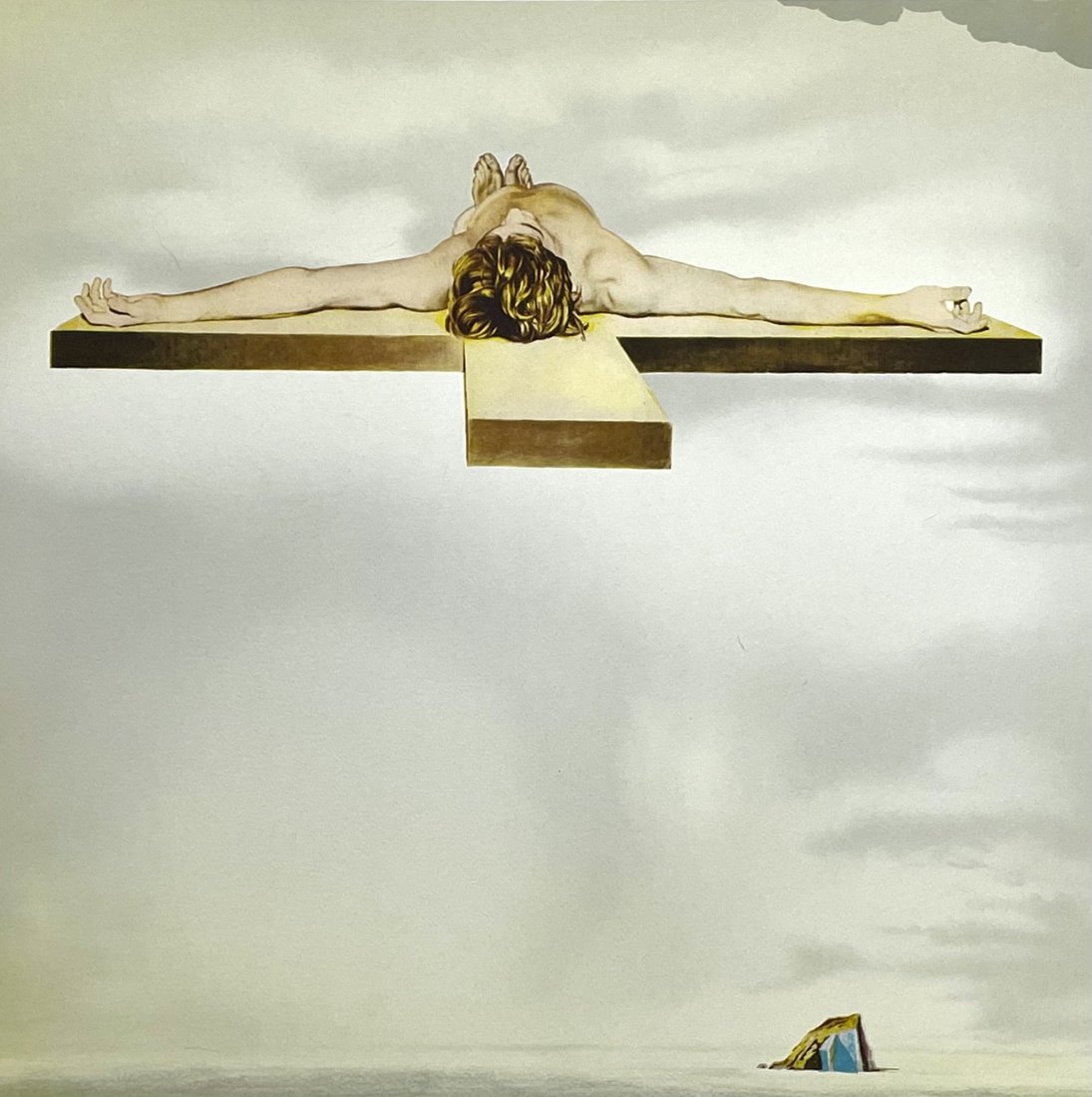 Salvador Dali (1904-1989 Spanish) "The Christ of Gala" c. 1978: Artist: Salvador Dali (1904-1989 Spanish) Subject: Christ on the cross Medium: Lithograph Date: 1978 Size: Image: 17" x 17" Paper: 21" x 29" Provenance: <