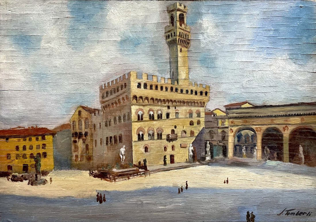 J. Tomberli (Italian) Palazzo Vecchio, Florence c. 1944 (1 of 4)