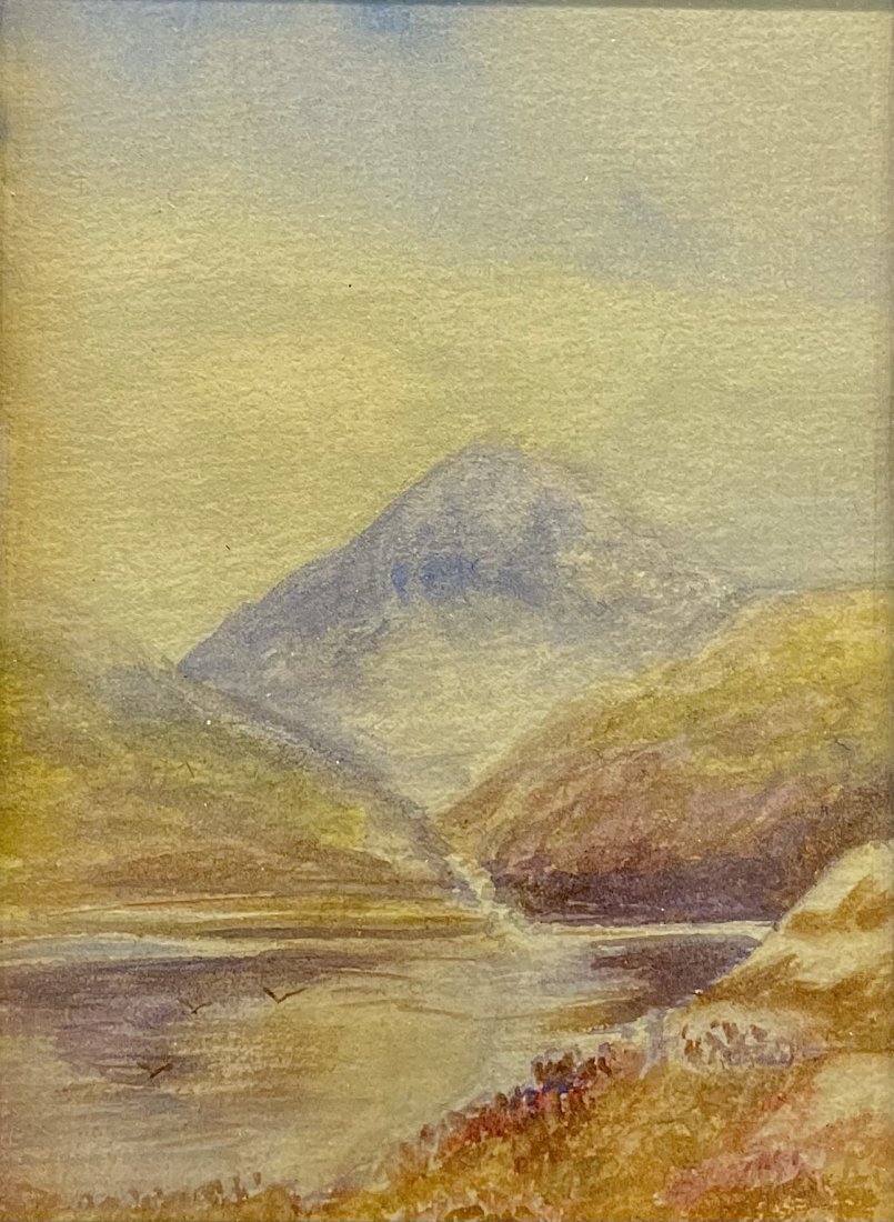 Watercolour Mountainscape by Unknown Artist (1 of 3)