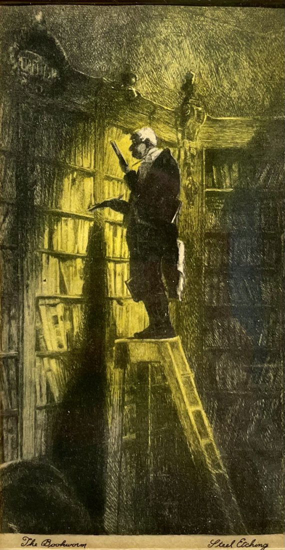 Carl Spitzweg (1808-1885 German) "Bookworm" (1 of 5)