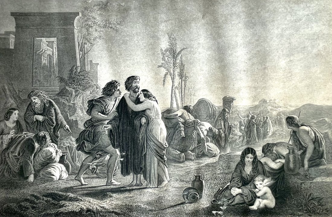 Charles Henry Jeens (1827-1879 English) "The Liberation of the Bondservants" c.1847: Artist: Charles Henry Jeens (1827–1879 English) Subject: The Liberation of the Bondservants Medium: Engraving Date: 1847 Size: image: 6.75" x 10.25" Paper: 9.25" x 13.5"